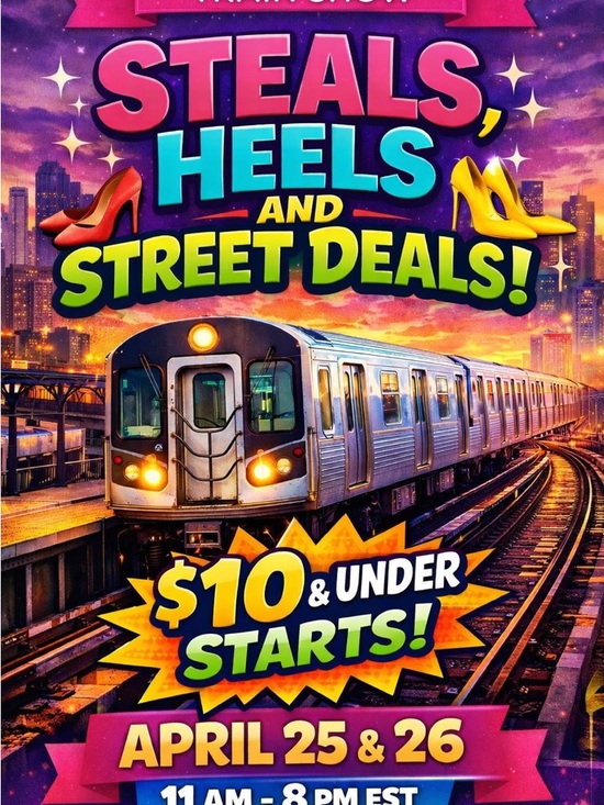 various Other - Steals, Heels and Street Deals Train 1230-2PM EST